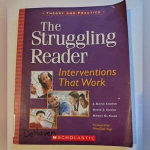 Scholastic "The Struggling Reader: Interventions That Work" - 2006 Clean Book